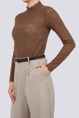 بلوز آستین بلند گیپور