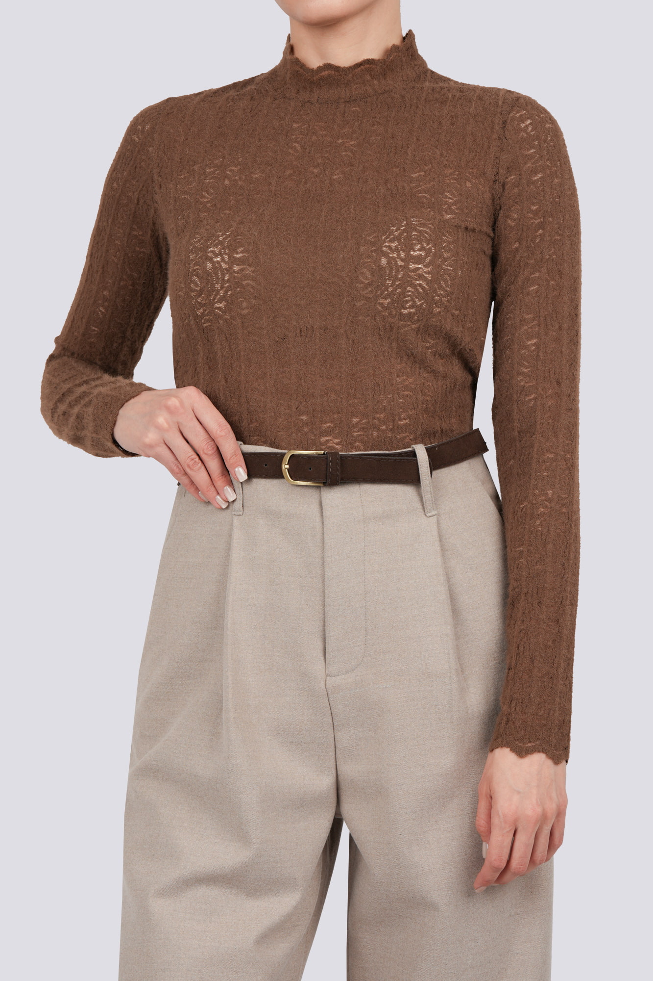 بلوز آستین بلند گیپور