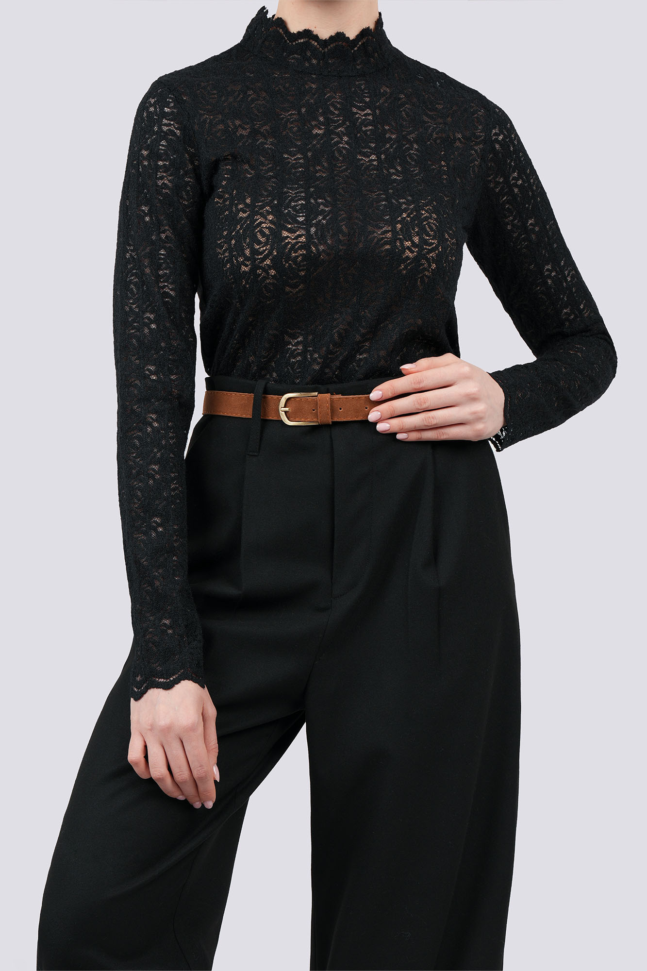 بلوز آستین بلند گیپور