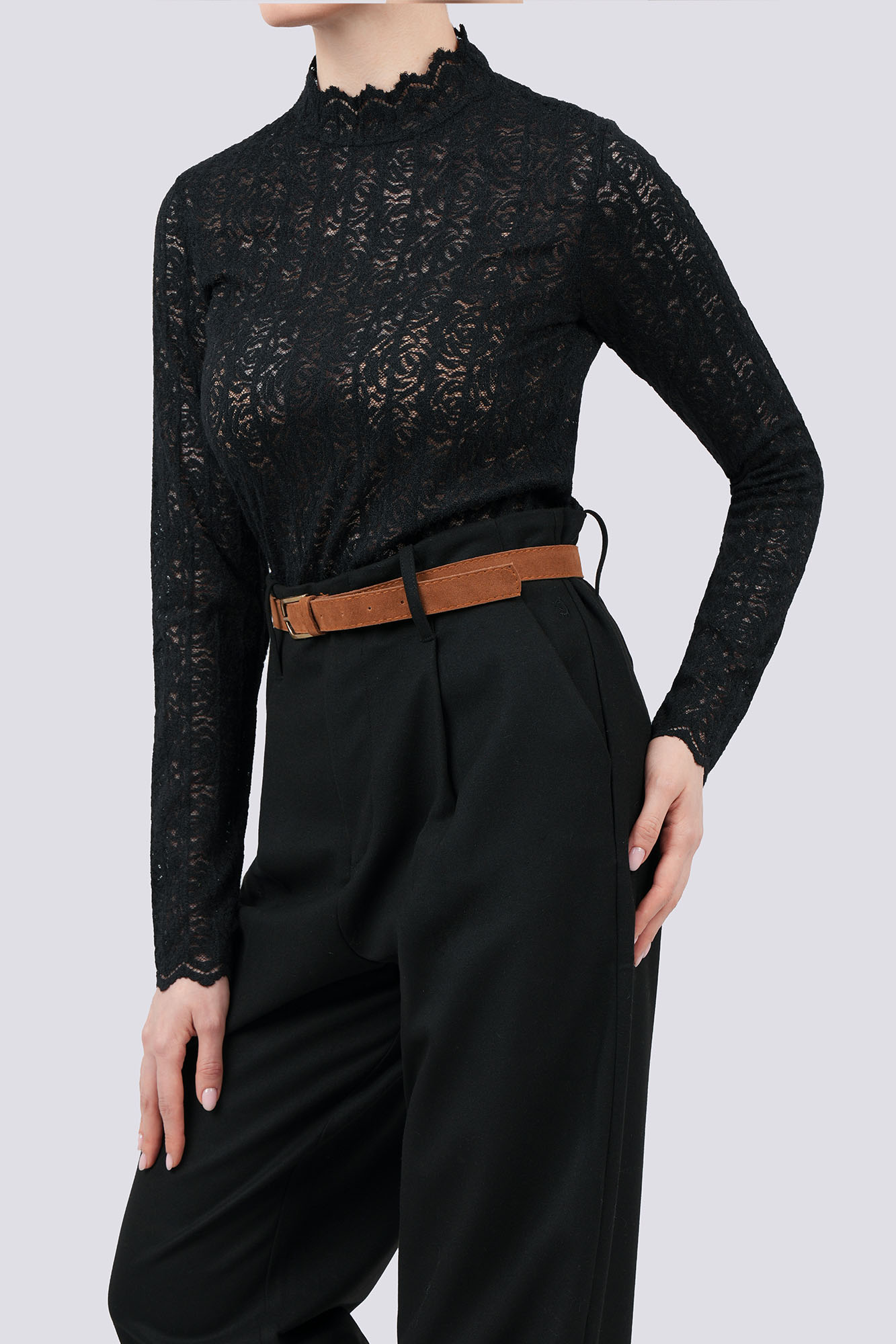 بلوز آستین بلند گیپور