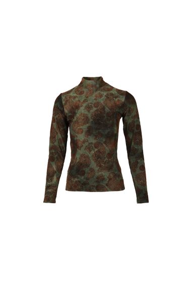 بلوز آستین بلند طرحدار