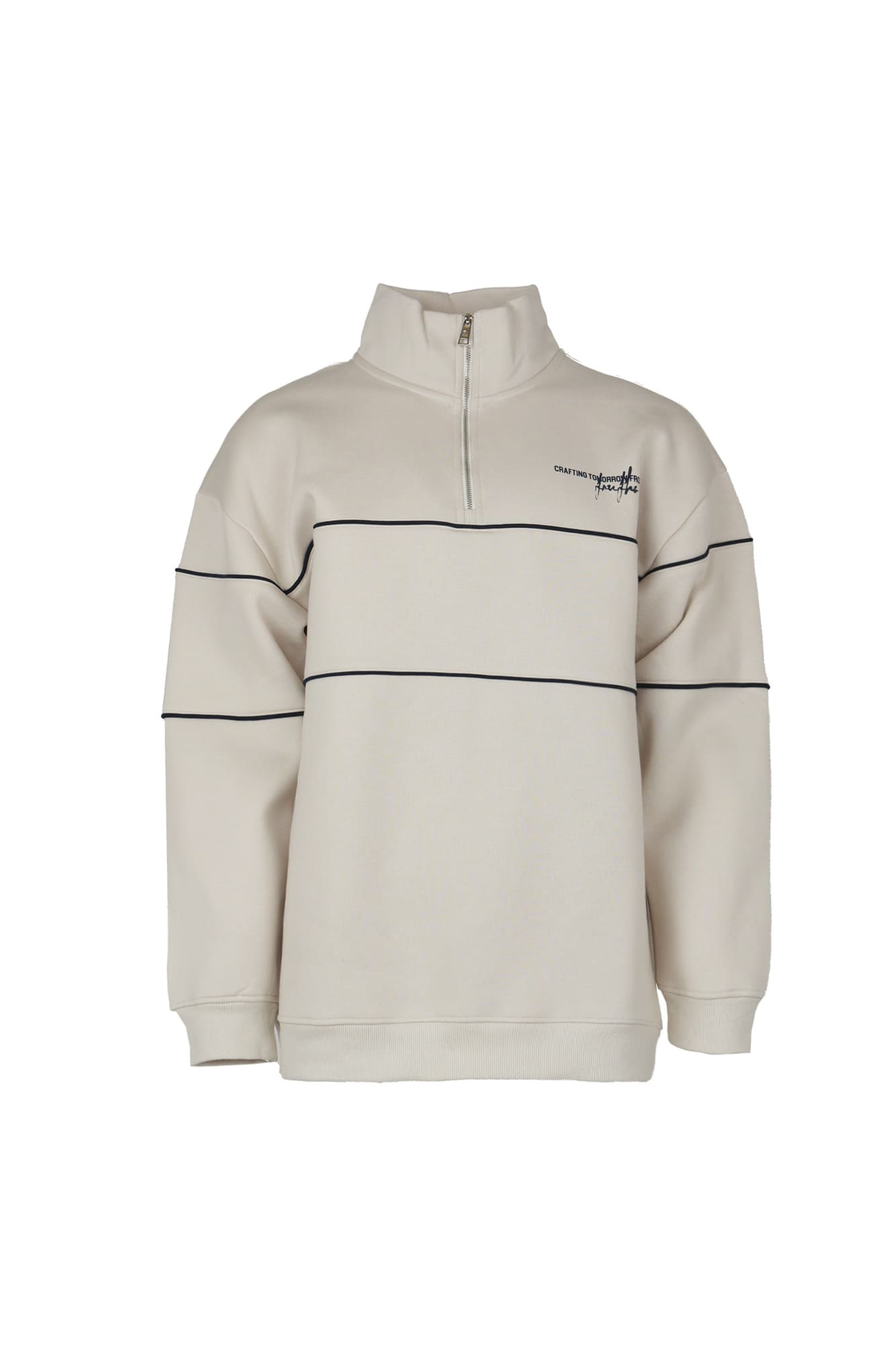 سوئیشرت نیم زیپ گلدوزی