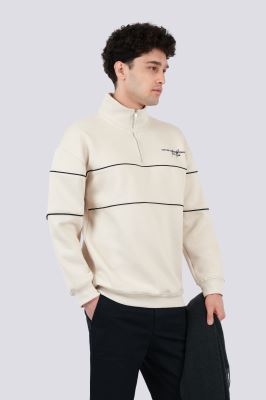 سوئیشرت نیم زیپ گلدوزی