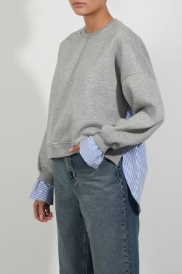 سوئیشرت یقه گرد ترکیبی