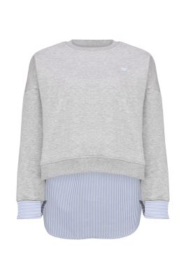 سوئیشرت یقه گرد ترکیبی