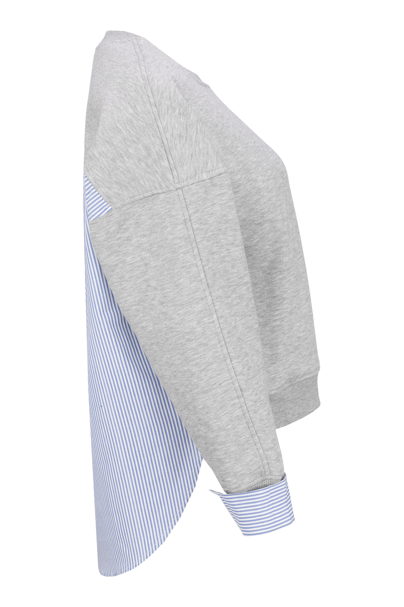 سوئیشرت یقه گرد ترکیبی