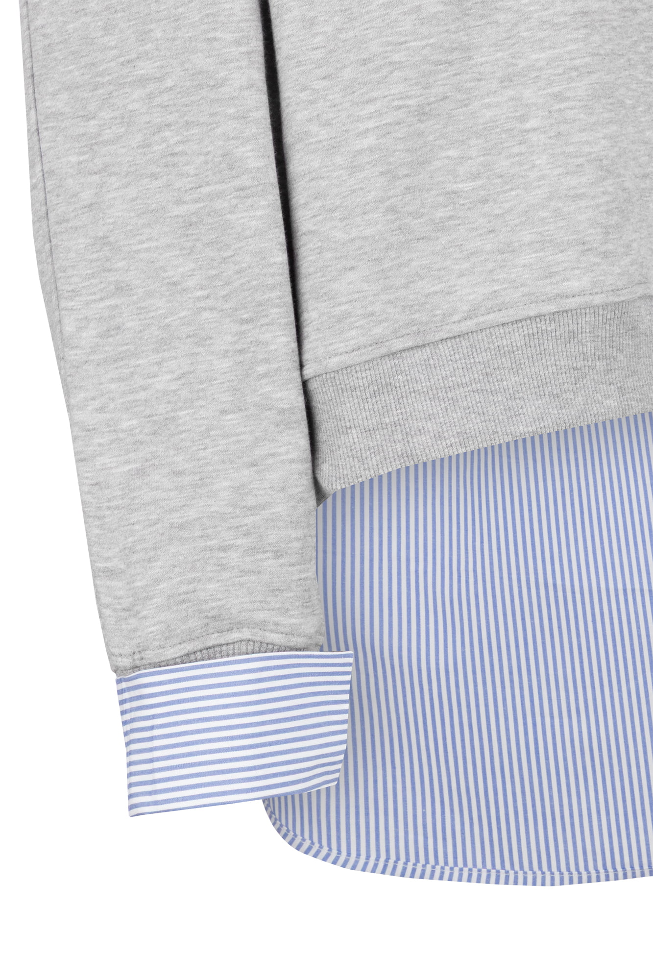 سوئیشرت یقه گرد ترکیبی