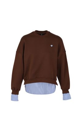 سوئیشرت یقه گرد گلدوزی