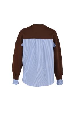 سوئیشرت یقه گرد گلدوزی