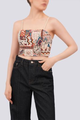 تاپ پیراهنی طرحدار