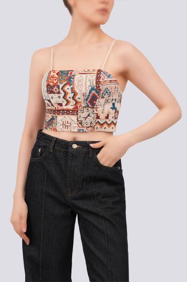 تاپ پیراهنی طرحدار