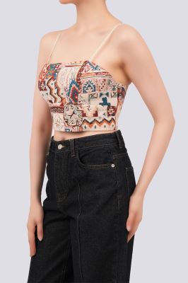 تاپ پیراهنی طرحدار