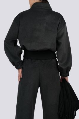 سوئیشرت نیم زیپ ساده