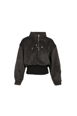 سوئیشرت نیم زیپ ساده