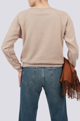 سوئیشرت یقه گرد گلدوزی