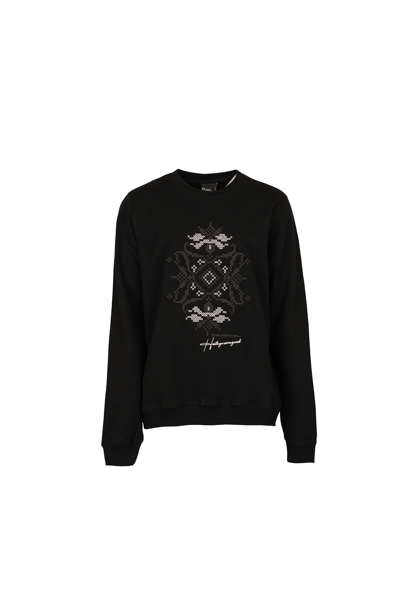 سوئیشرت یقه گرد گلدوزی