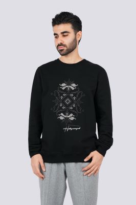 سوئیشرت یقه گرد گلدوزی