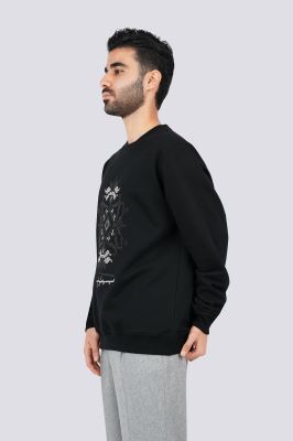 سوئیشرت یقه گرد گلدوزی