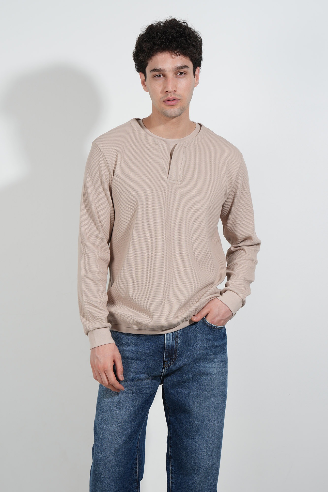 تیشرت آستین بلند ساده