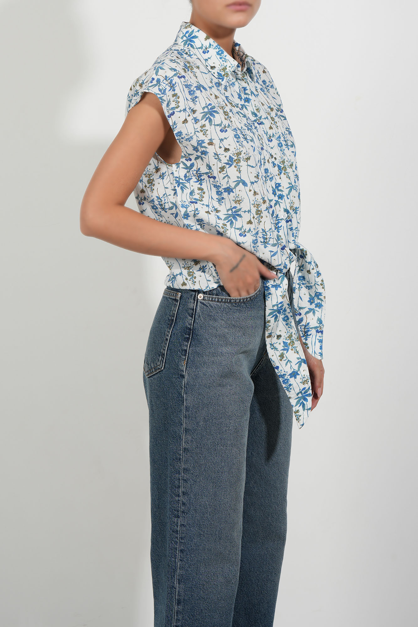 تاپ پیراهنی طرحدار