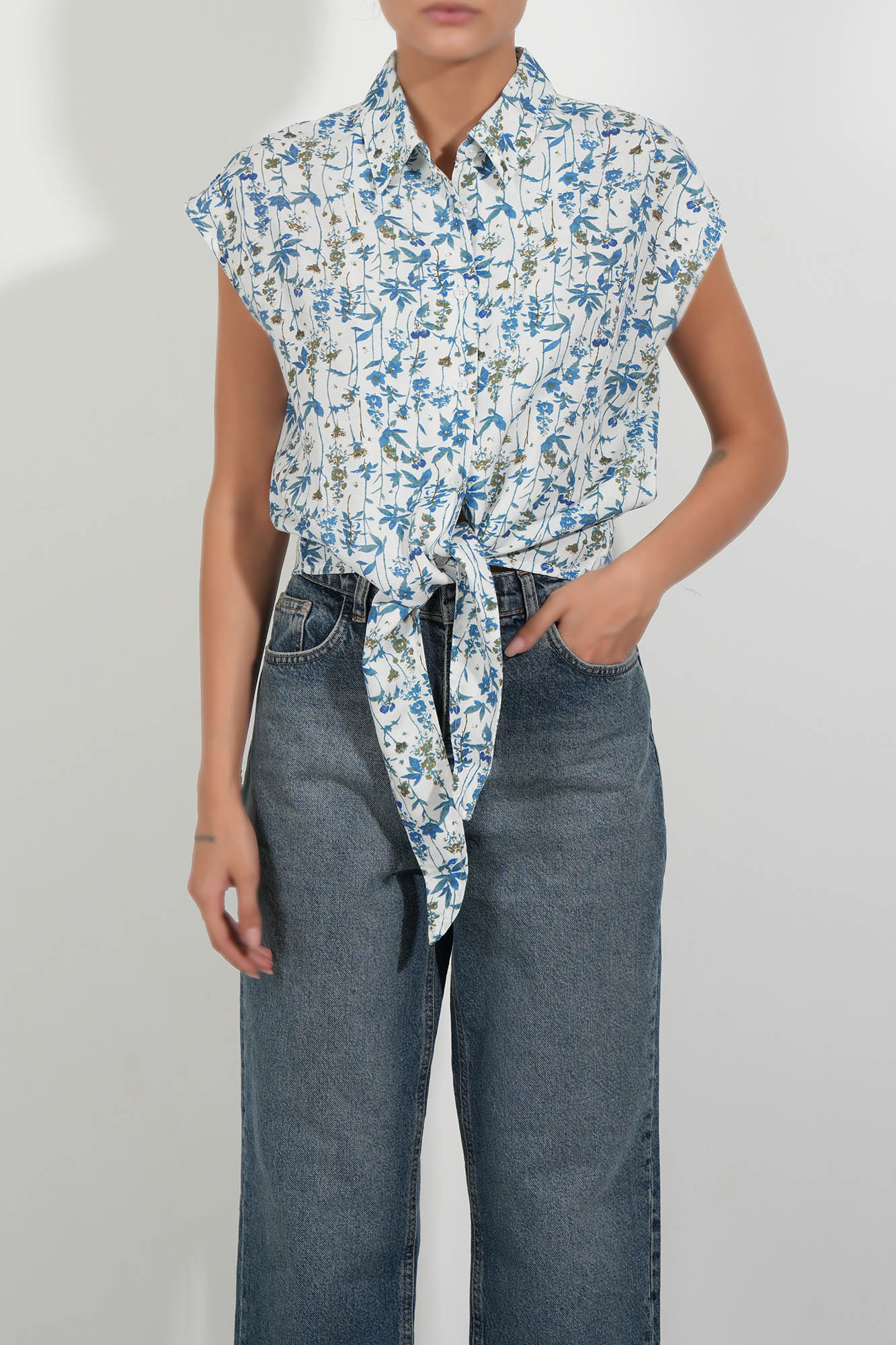 تاپ پیراهنی طرحدار