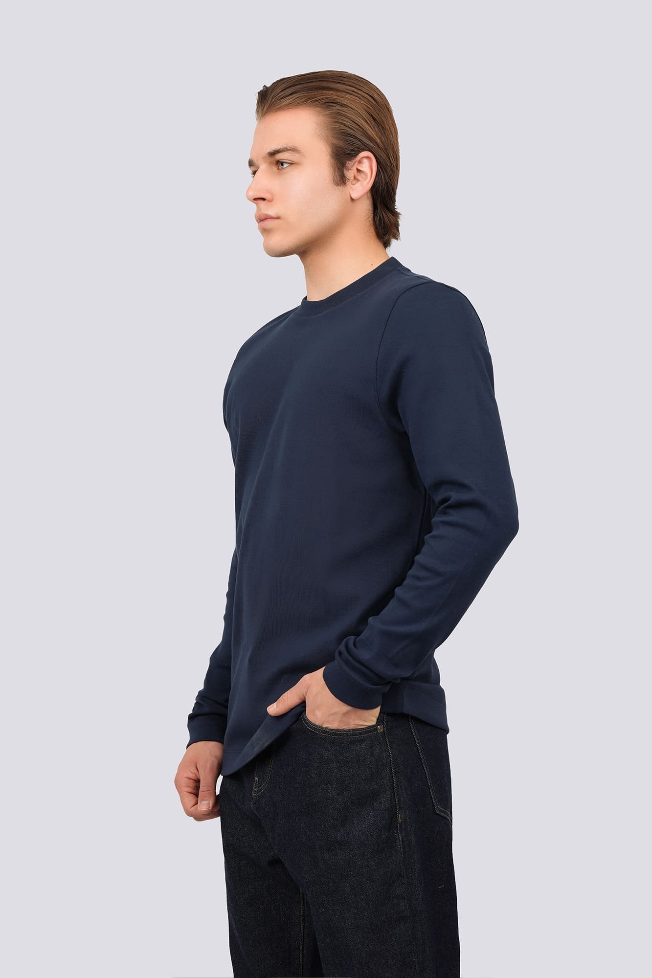 تیشرت آستین بلند مردانه بیسیک