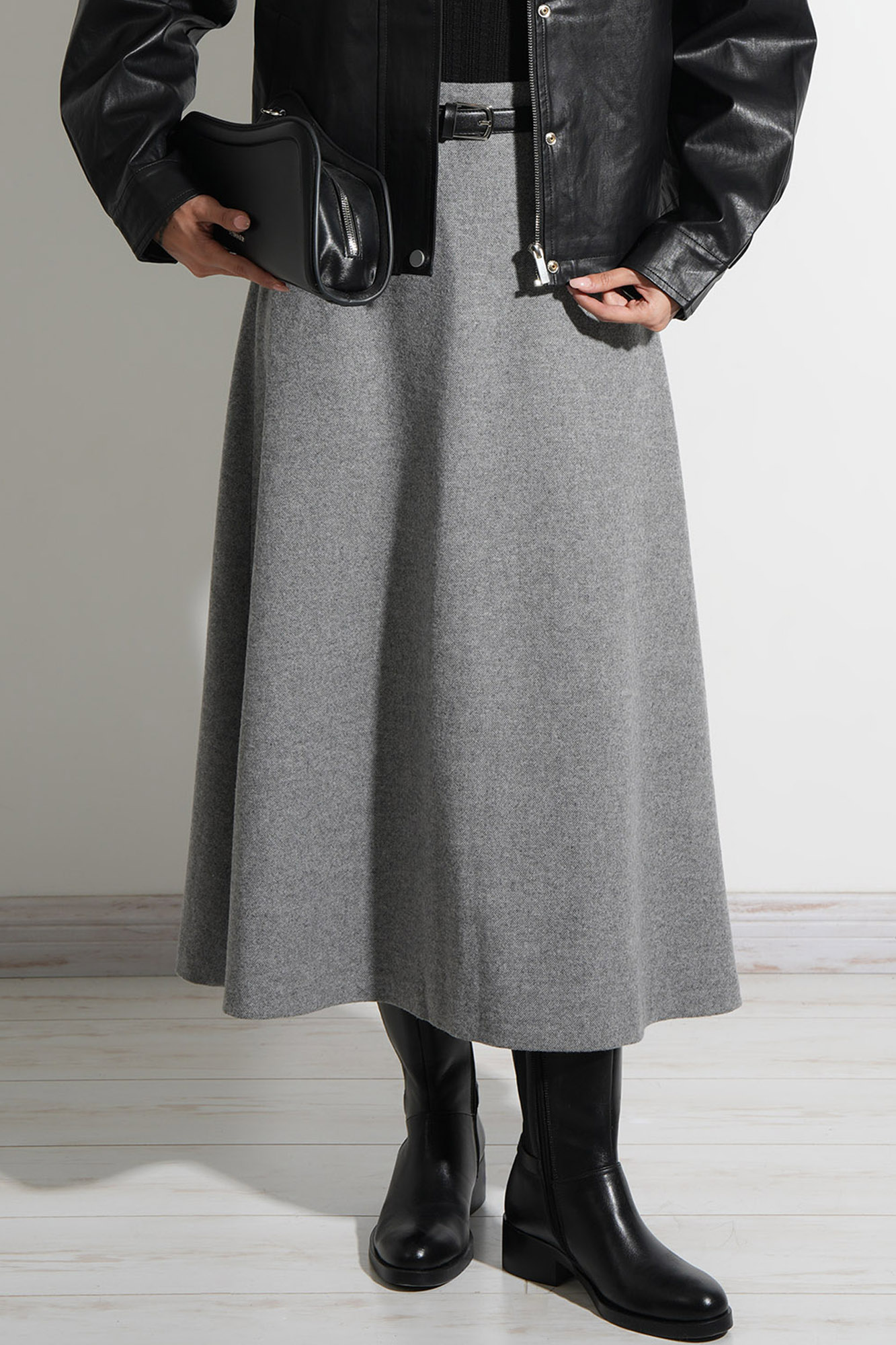 دامن بلند پشمی