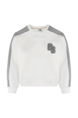 سوئیشرت یقه گرد گلدوزی