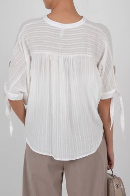 بلوز آستین کوتاه ساده