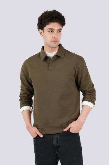 پولوشرت آستین بلند ساده