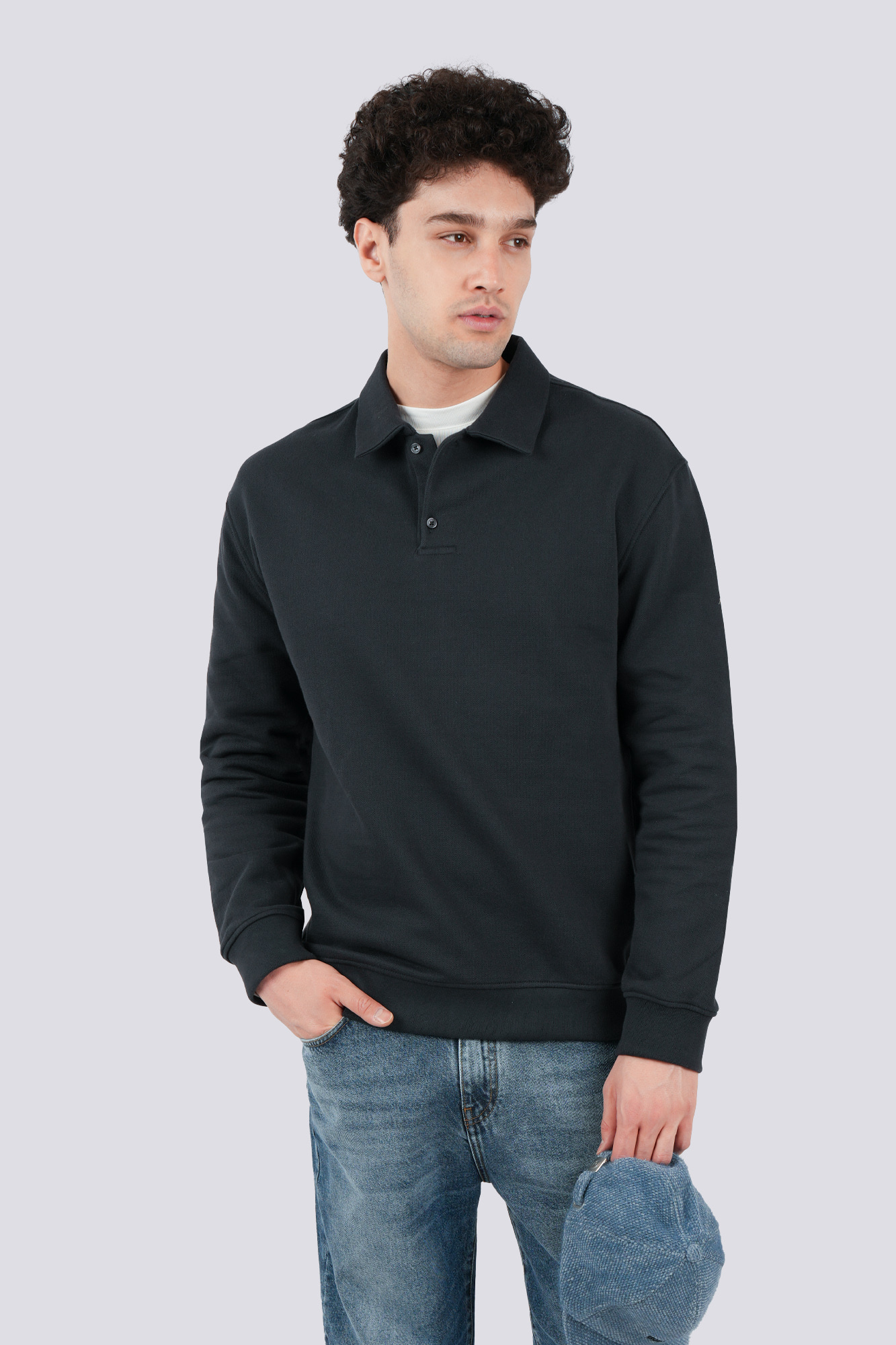 پولوشرت آستین بلند ساده