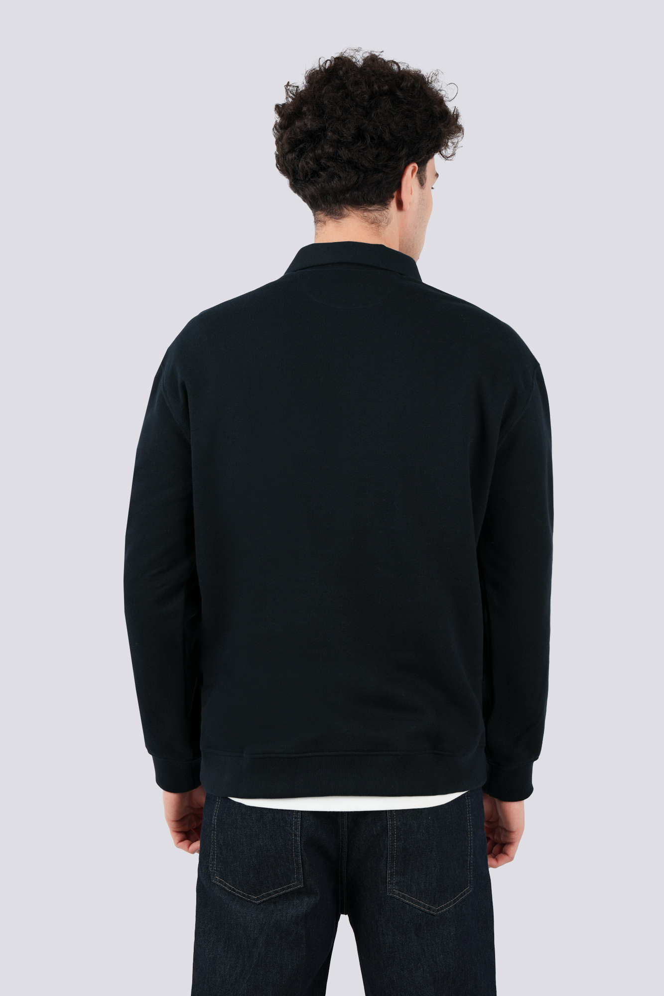 پولوشرت آستین بلند ساده