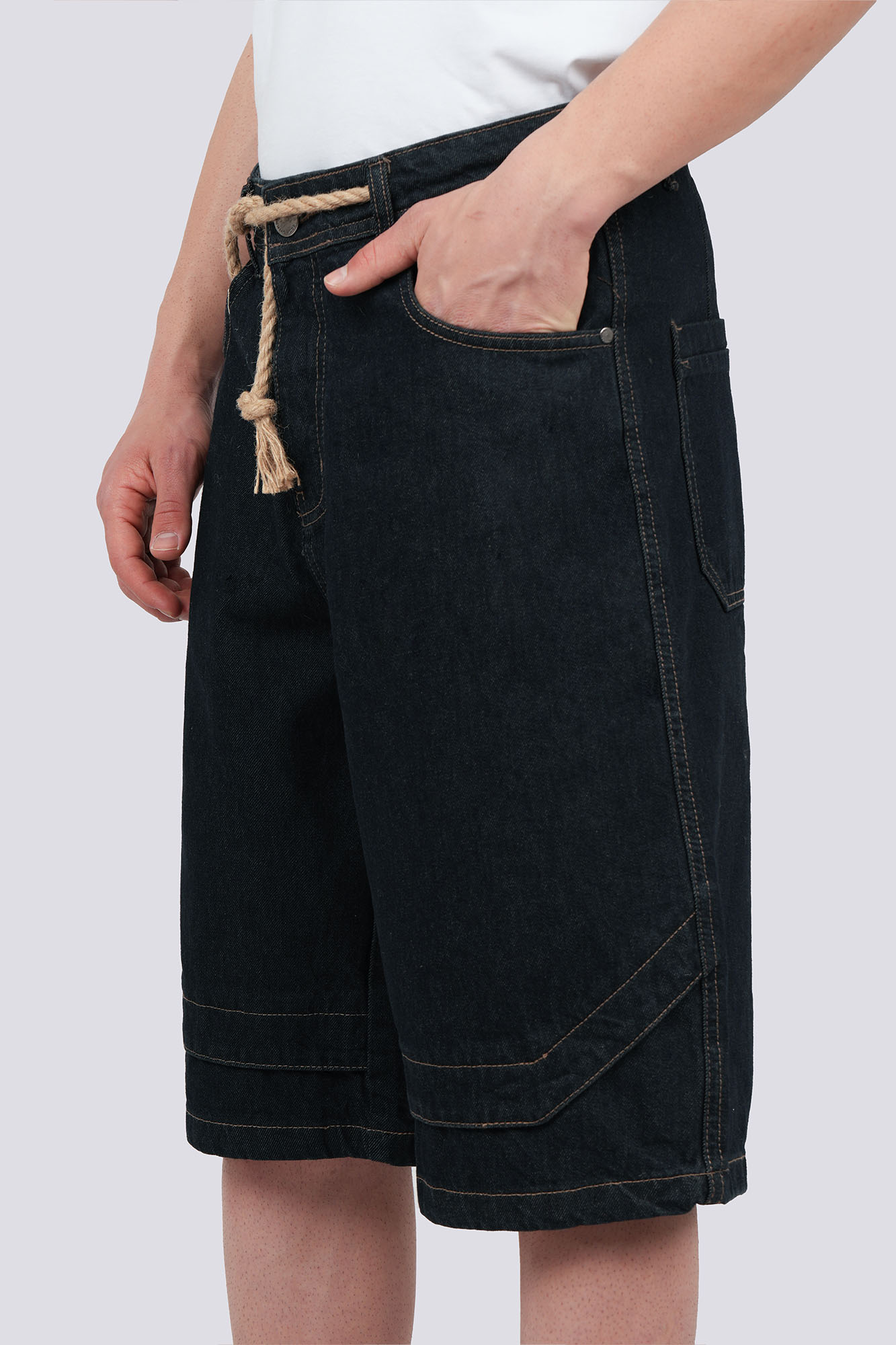 شلوارک جین بگی