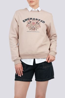 سوئیشرت یقه گرد گلدوزی