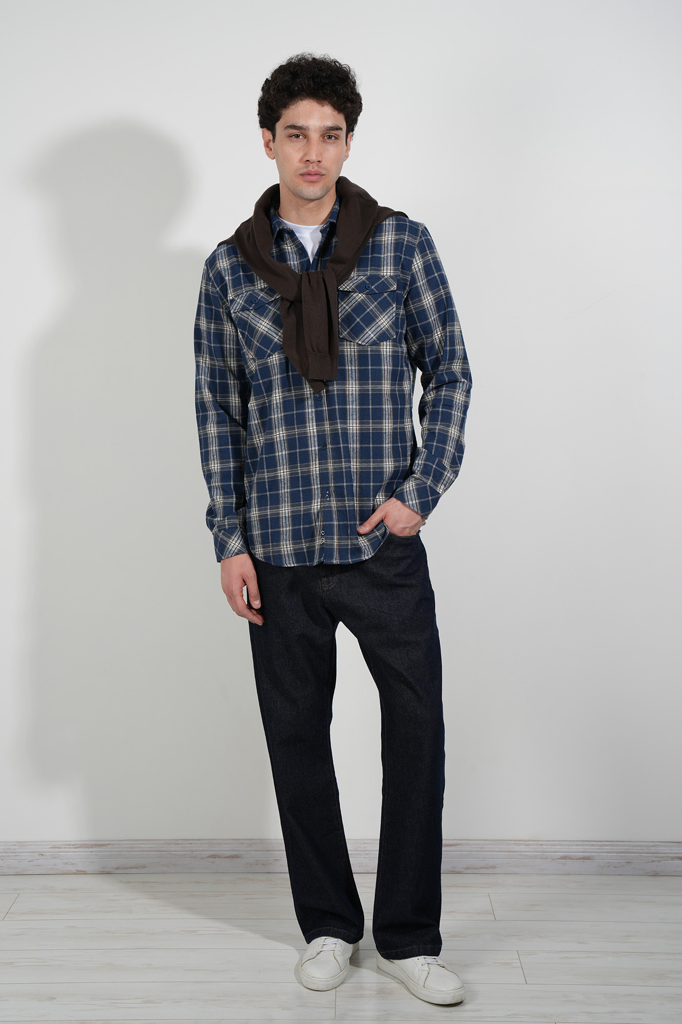 پیراهن آستین بلند پشمی