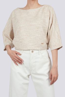 بلوز آستین بلند طرحدار