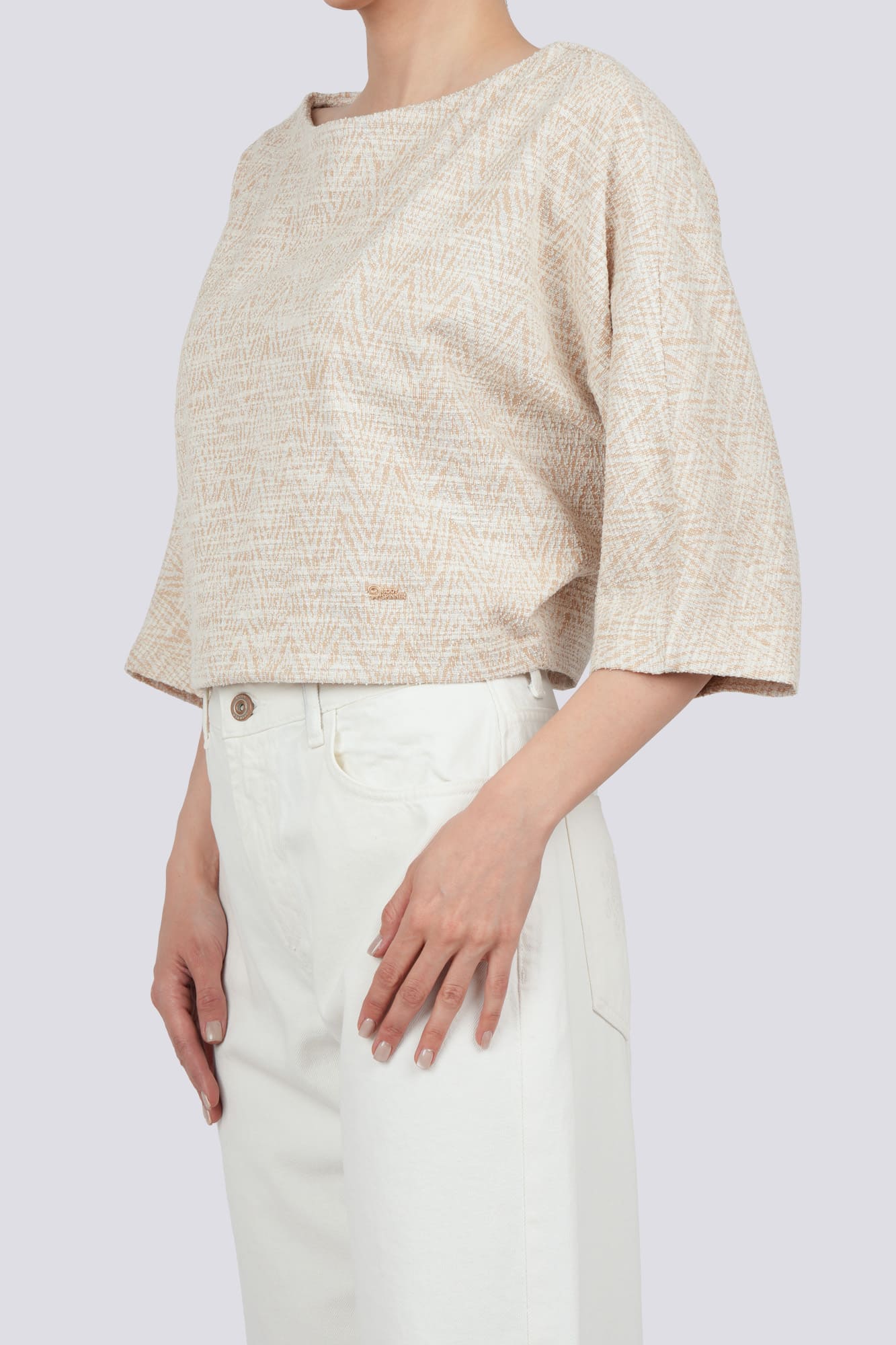 بلوز آستین بلند طرحدار