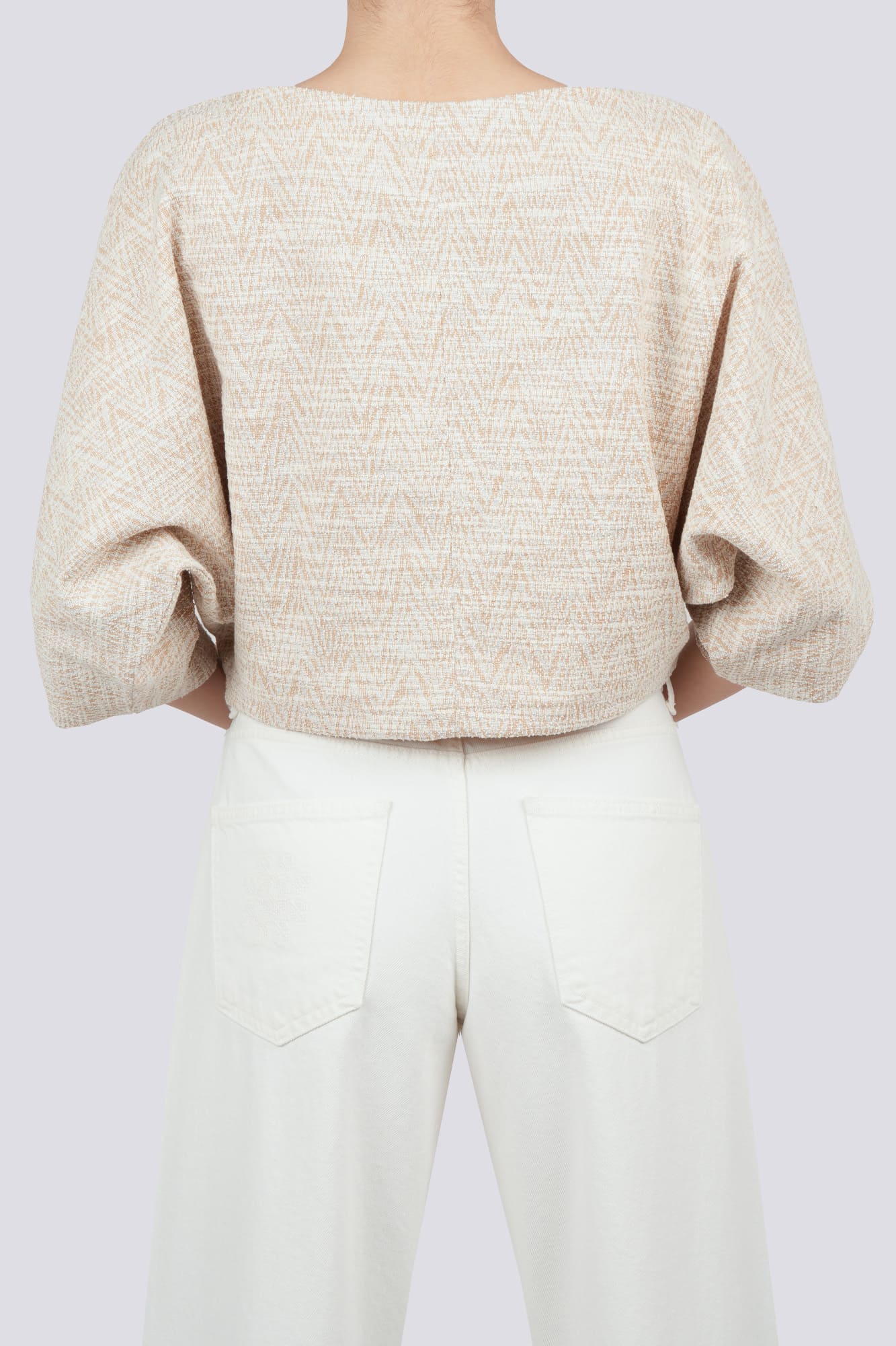 بلوز آستین بلند طرحدار