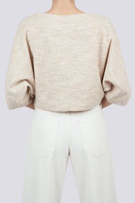 بلوز آستین بلند طرحدار