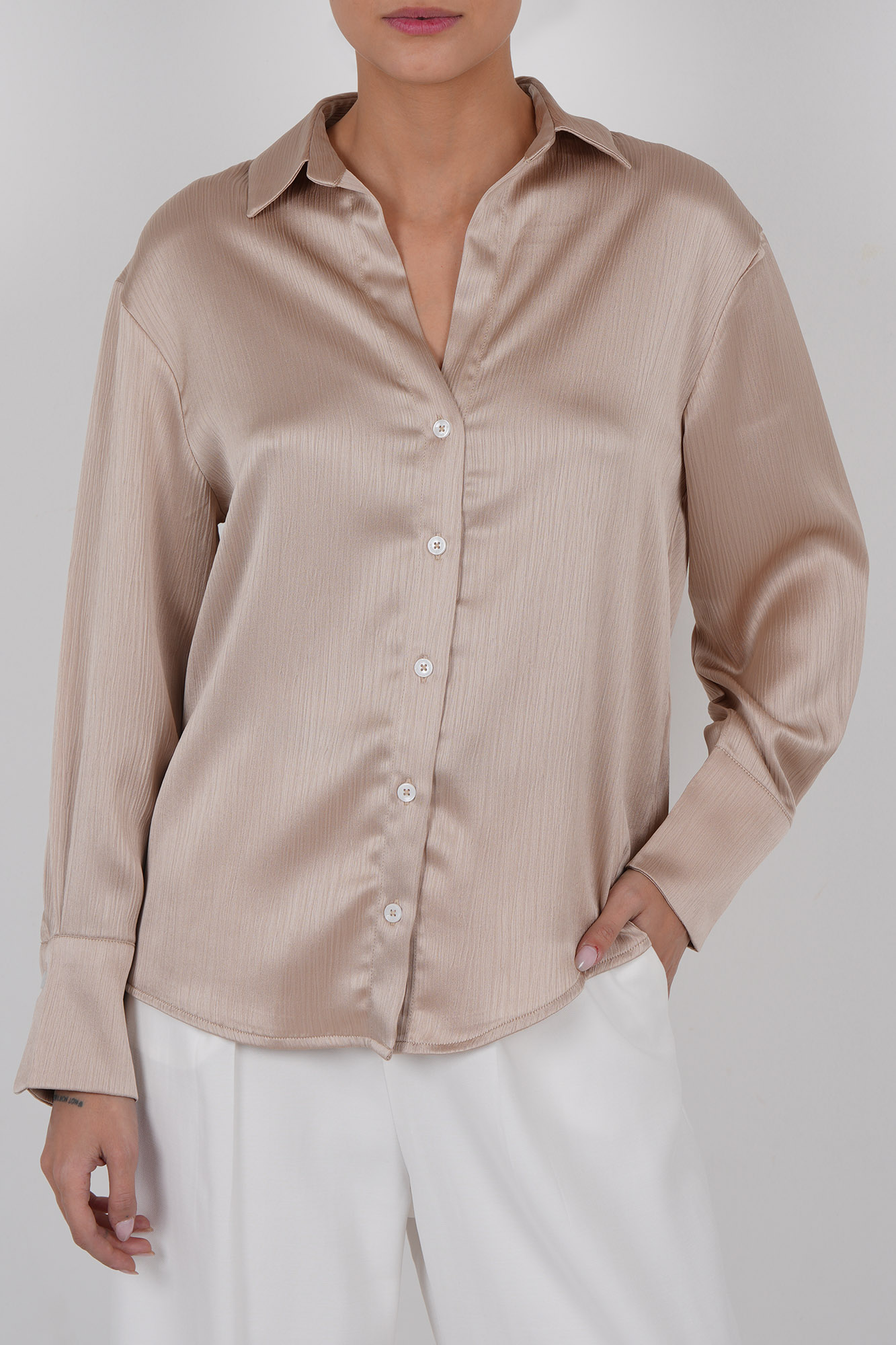 شومیز آستین بلند ساتن