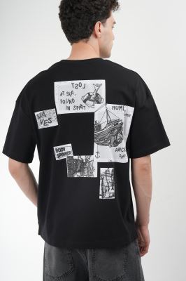 تیشرت آستین کوتاه چاپی