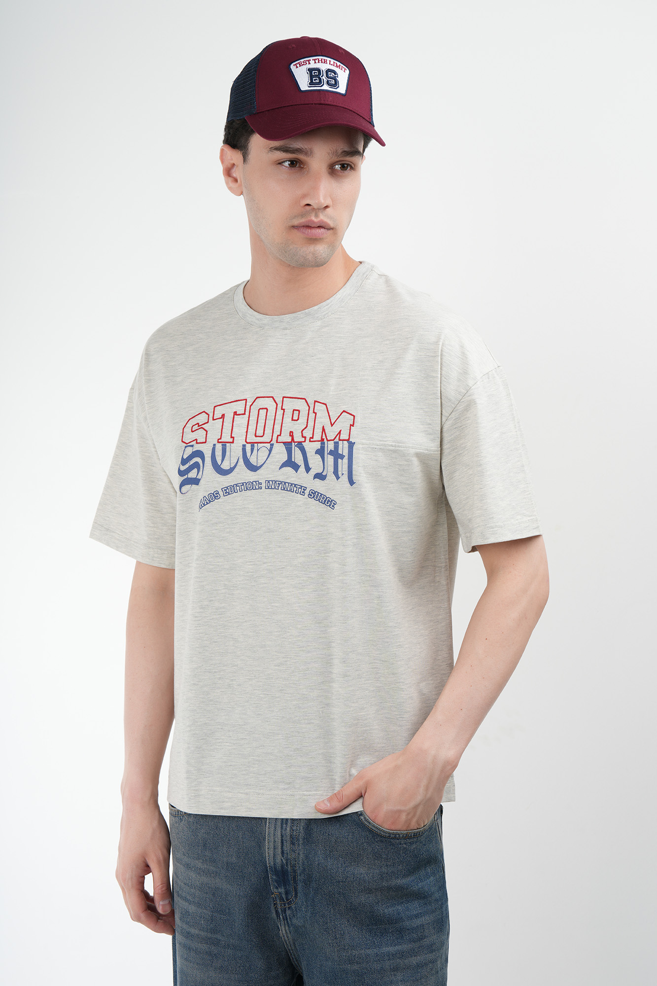 تیشرت آستین کوتاه چاپ و گلدوزی