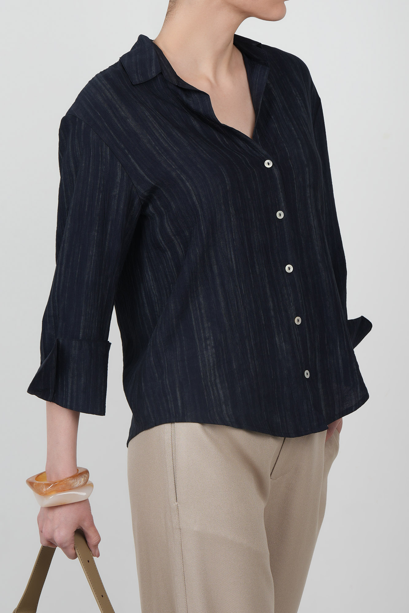 شومیز آستین بلند طرحدار