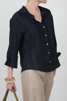 شومیز آستین بلند طرحدار