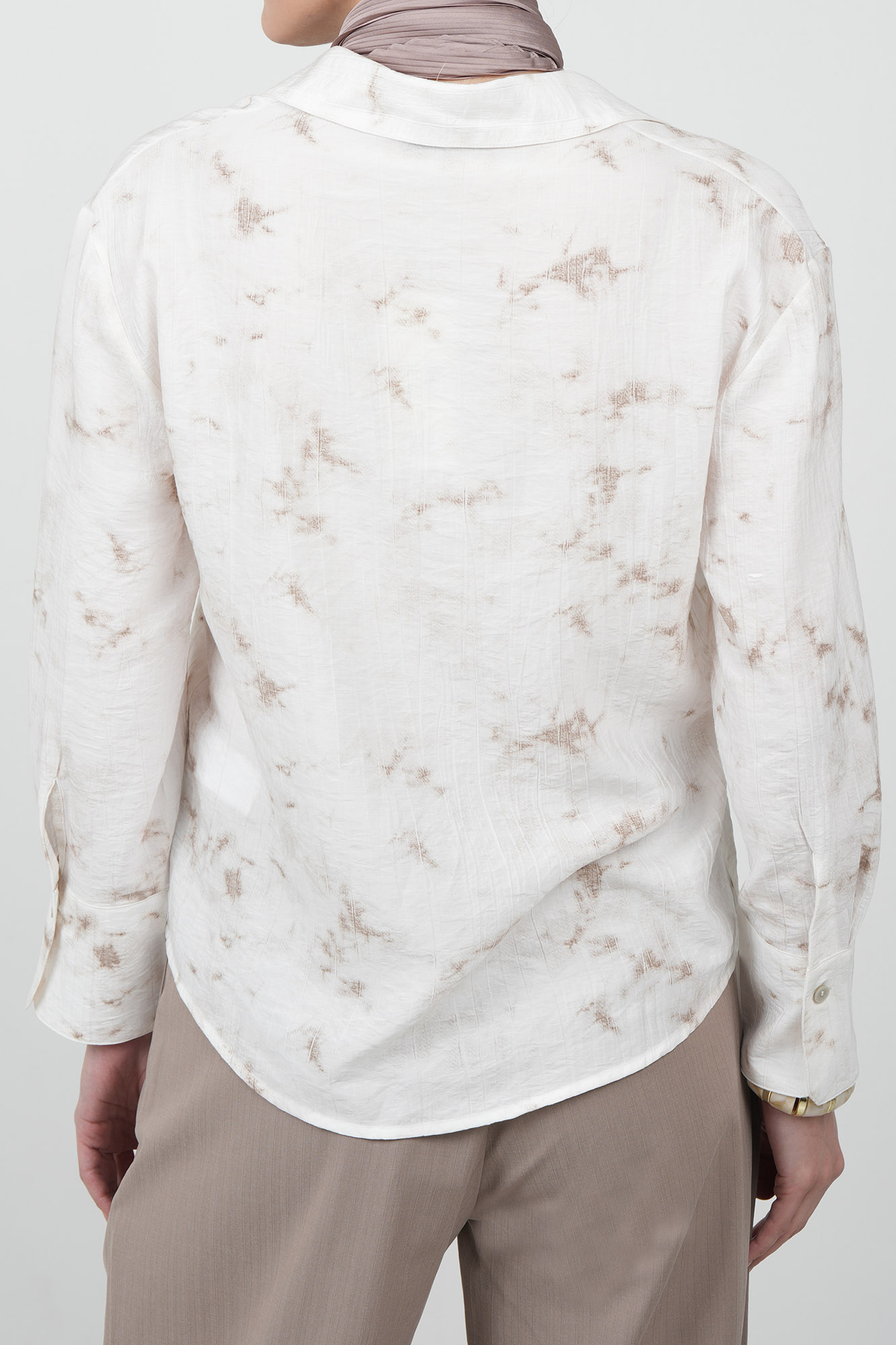 شومیز آستین بلند طرحدار