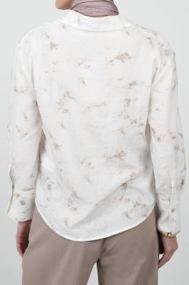 شومیز آستین بلند طرحدار