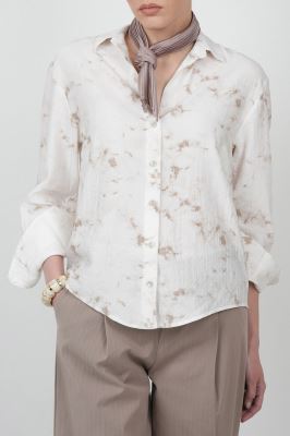 شومیز آستین بلند طرحدار