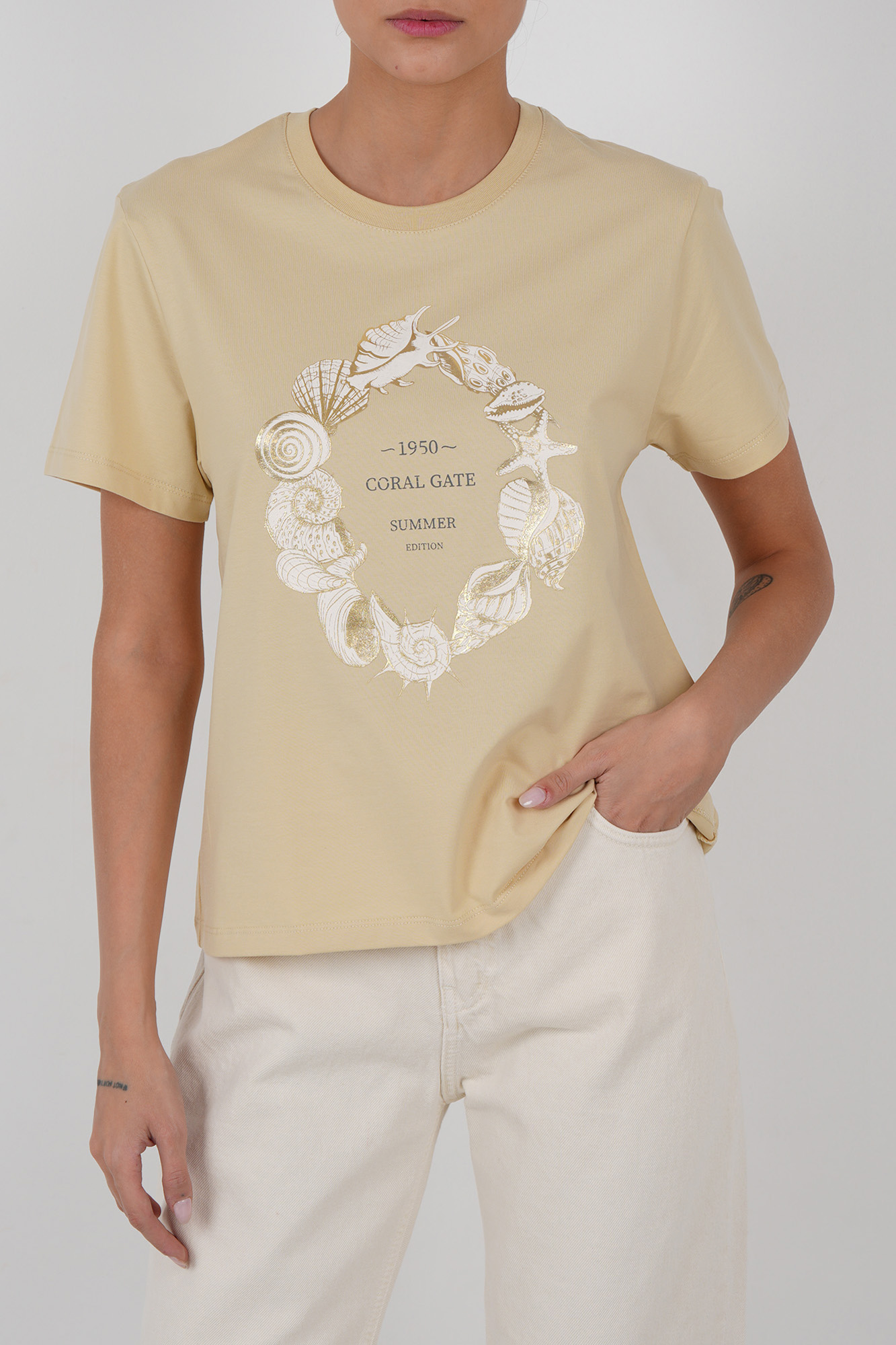 تیشرت آستین کوتاه چاپی