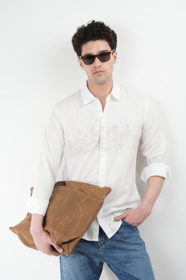 پیراهن آستین بلند چاپی