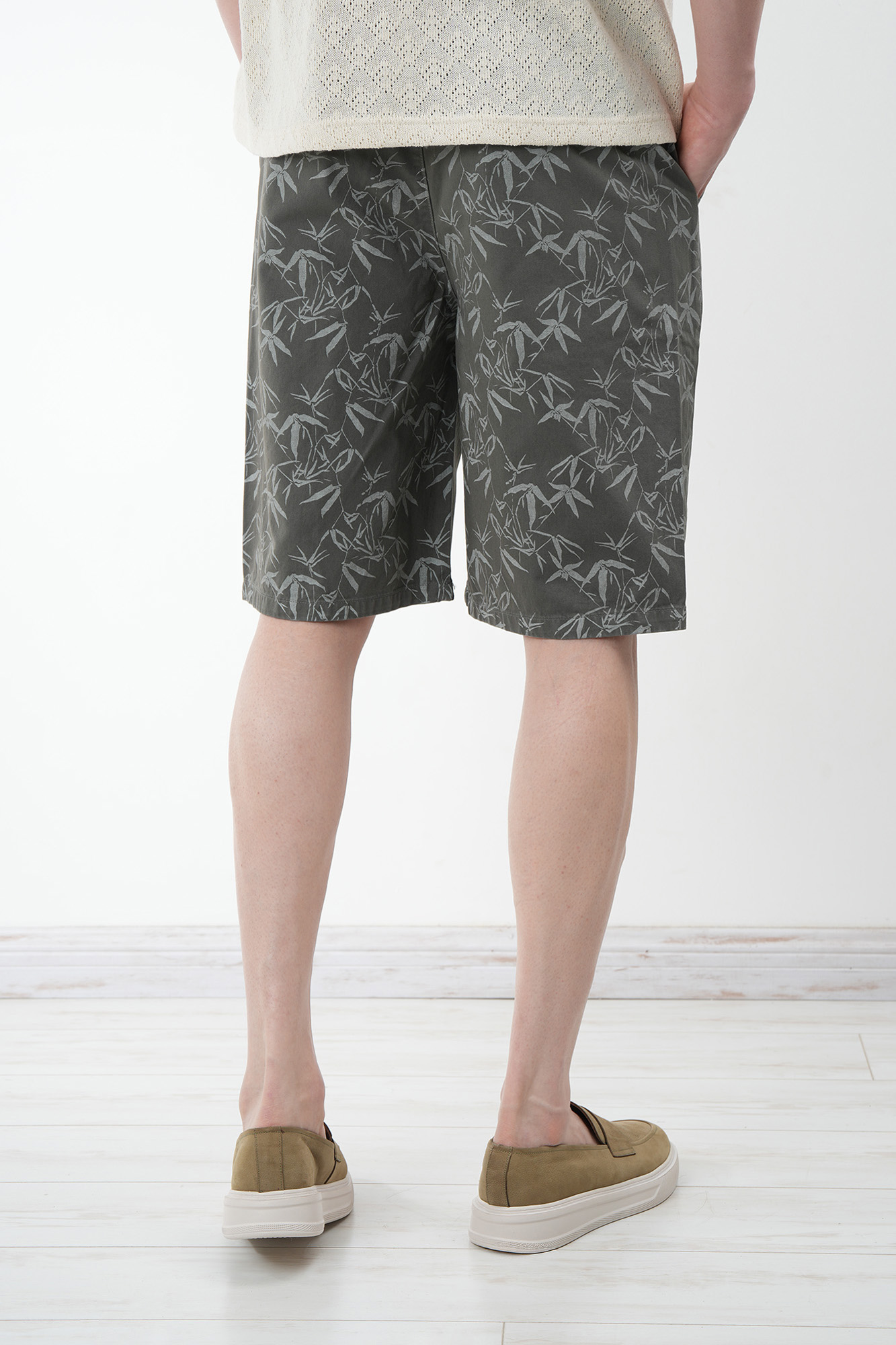 شلوارک کتان طرحدار